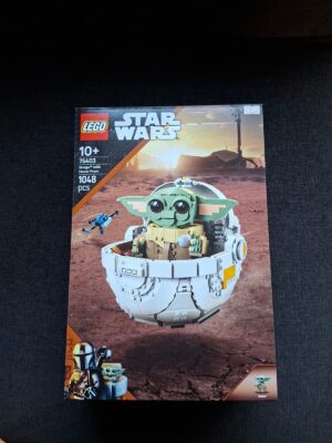 Lego Star Wars Grogu met zweefkinderwagen