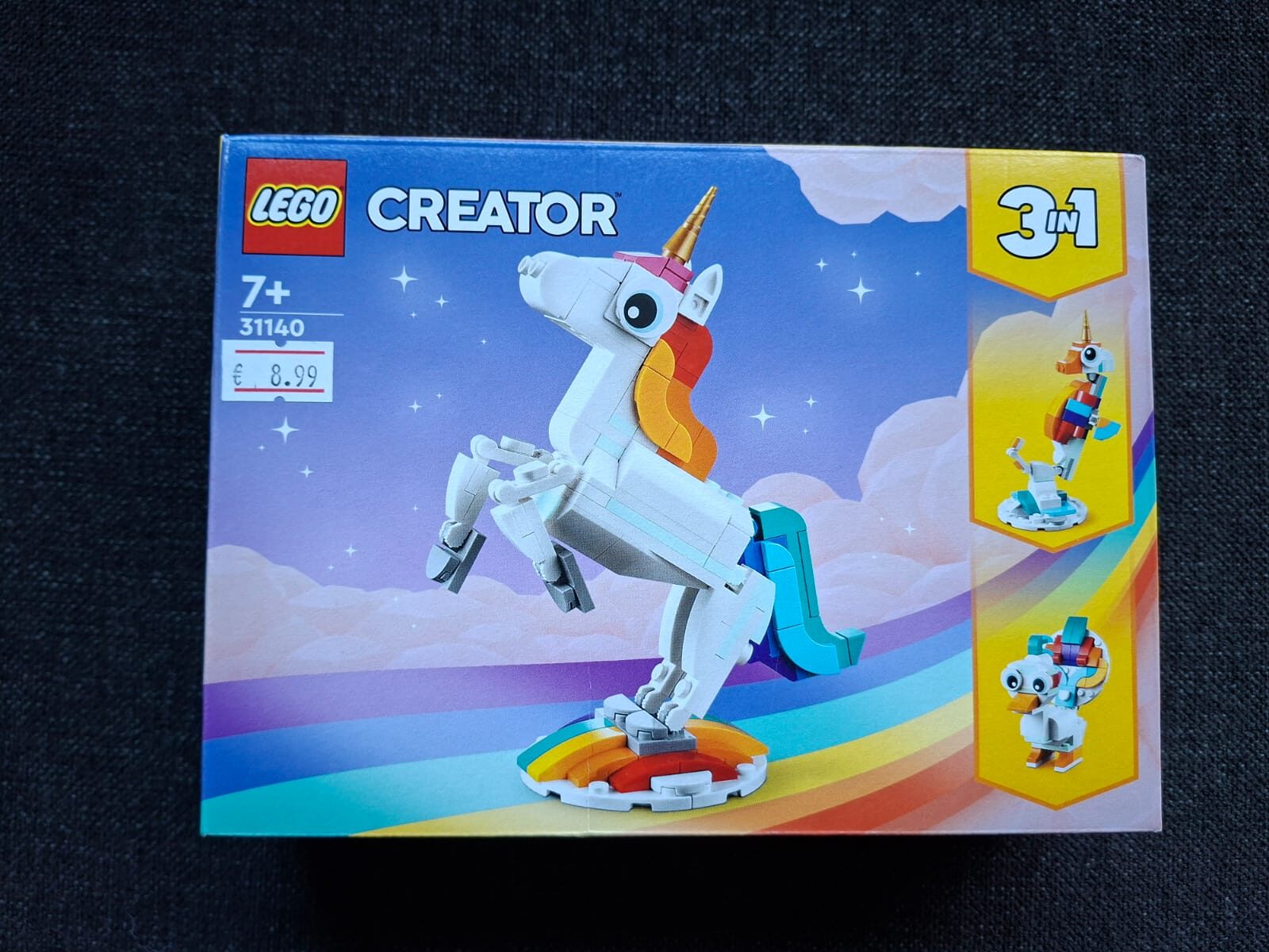 Lego Creator 3 in 1 Magische eenhoorn